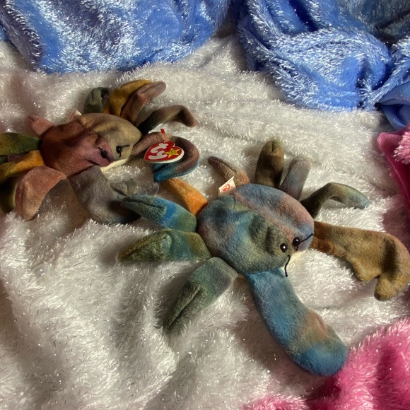 Ty Toys Rare Error Claude Retired Beanie Babies Crab Poshmark
